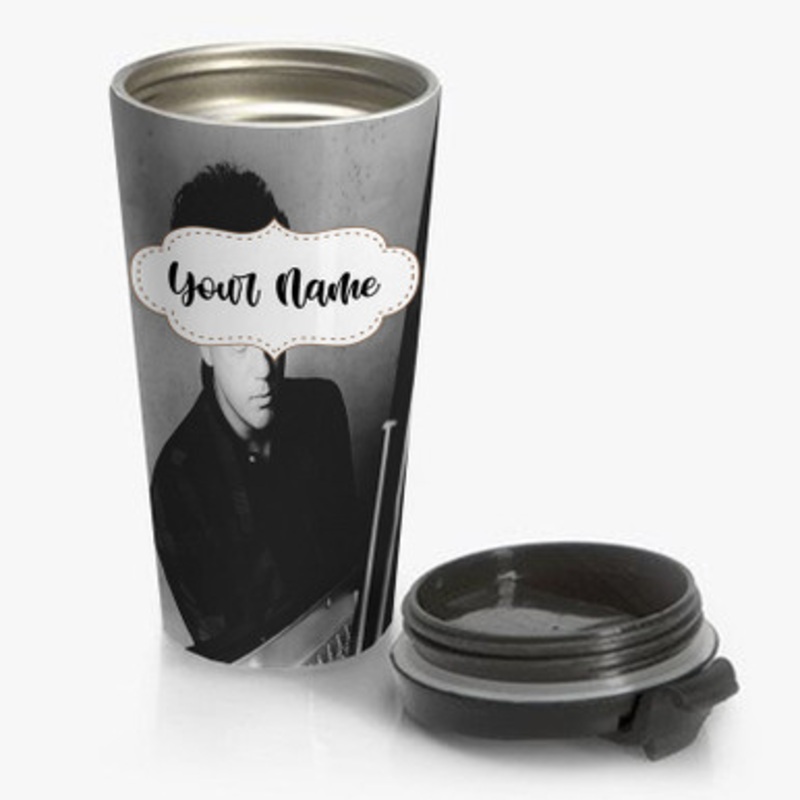 Pastele Young Billy Joel Custom Personalized Name Stainless Steel Travel Mug