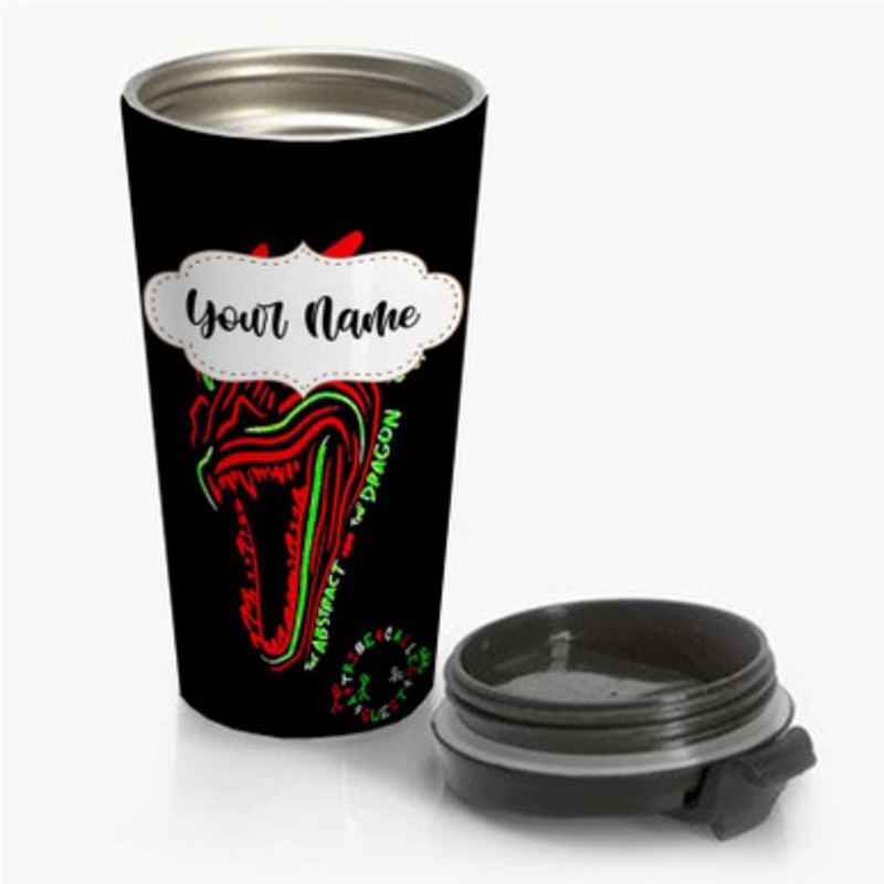 Pastele A Tribe Called Quest The Abstract and The Dragon Custom Personalized Name Stainless Steel Travel Mug