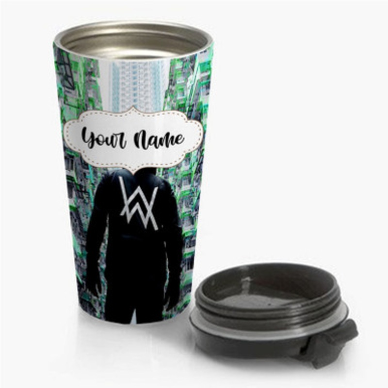 Pastele Alan Walker Alone Custom Personalized Name Stainless Steel Travel Mug