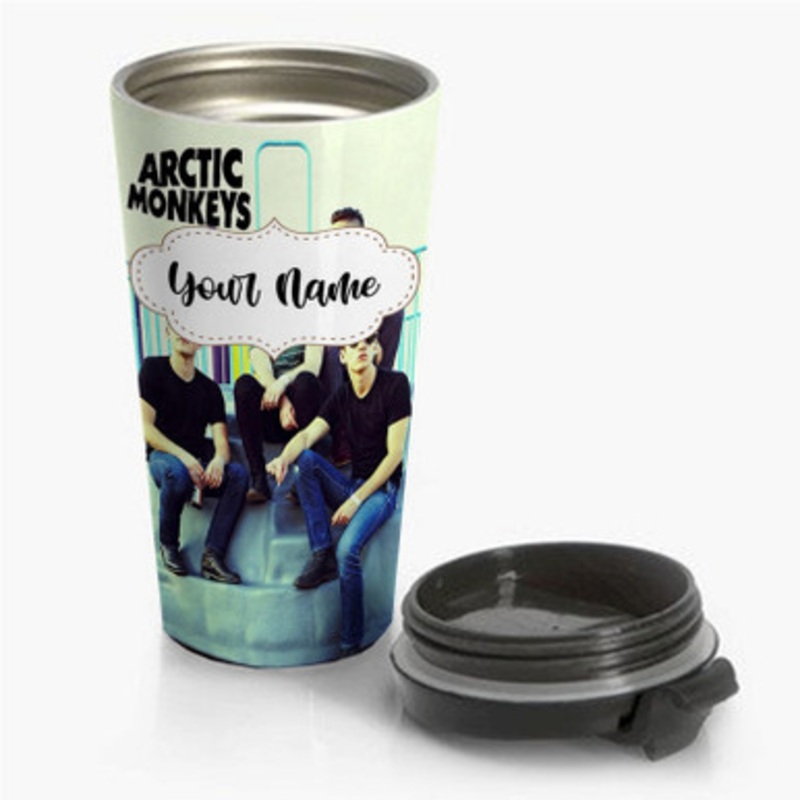 Pastele Arctic Monkeys Custom Personalized Name Stainless Steel Travel Mug