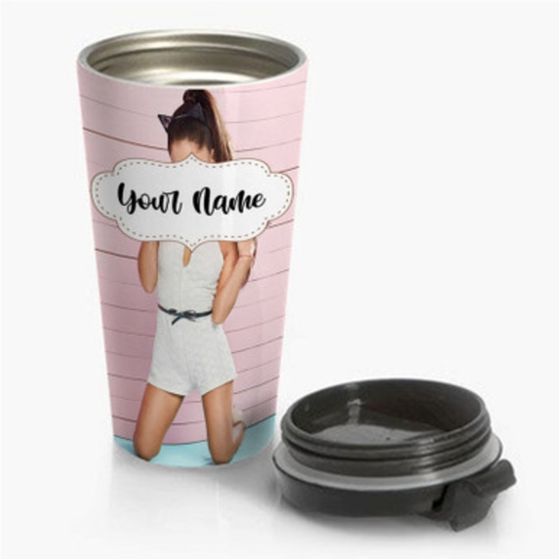 Pastele Ariana Grande New Custom Personalized Name Stainless Steel Travel Mug