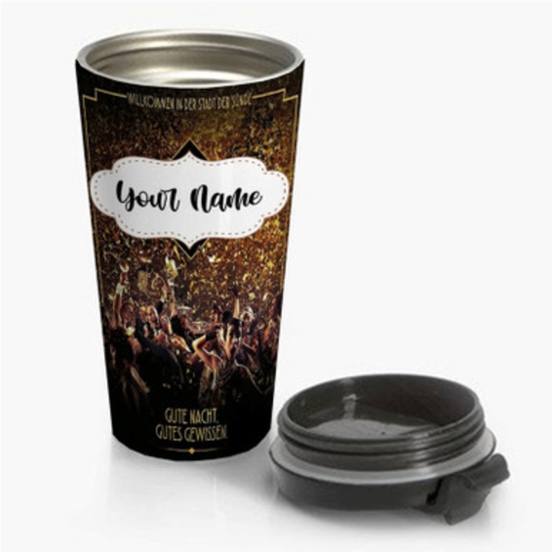 Pastele Babylon Berlin Custom Personalized Name Stainless Steel Travel Mug