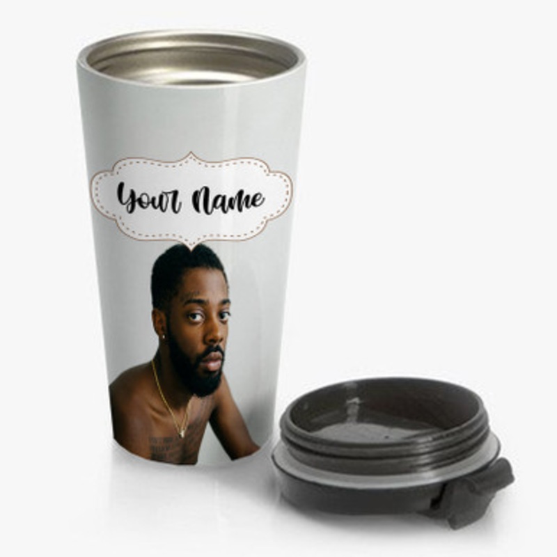 Pastele Brent Faiyaz Custom Personalized Name Stainless Steel Travel Mug