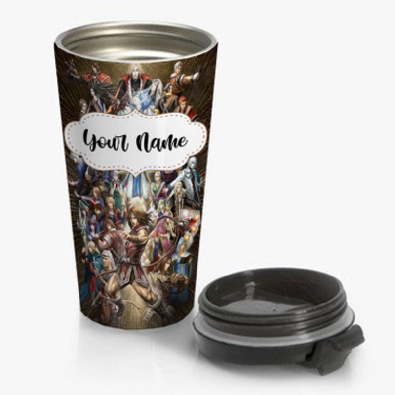 Pastele Castlevania Custom Personalized Name Stainless Steel Travel Mug