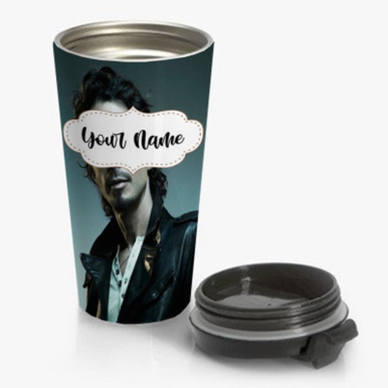 Pastele Chris Cornell Custom Personalized Name Stainless Steel Travel Mug