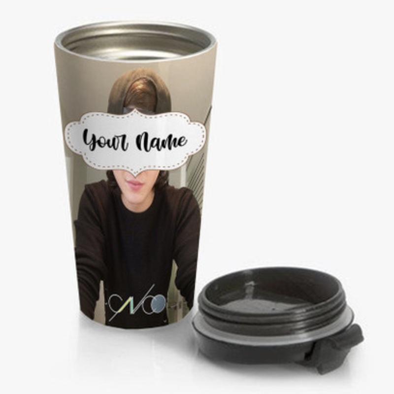 Pastele Christopher V lez CNCO Custom Personalized Name Stainless Steel Travel Mug