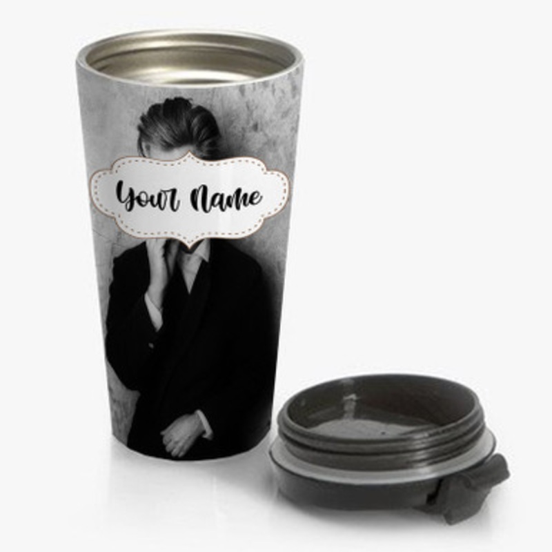 Pastele David Lynch Custom Personalized Name Stainless Steel Travel Mug