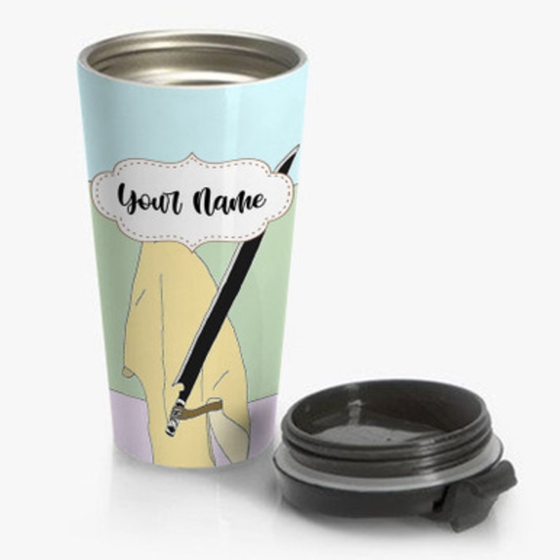 Pastele Demons Lil Tracy Custom Personalized Name Stainless Steel Travel Mug