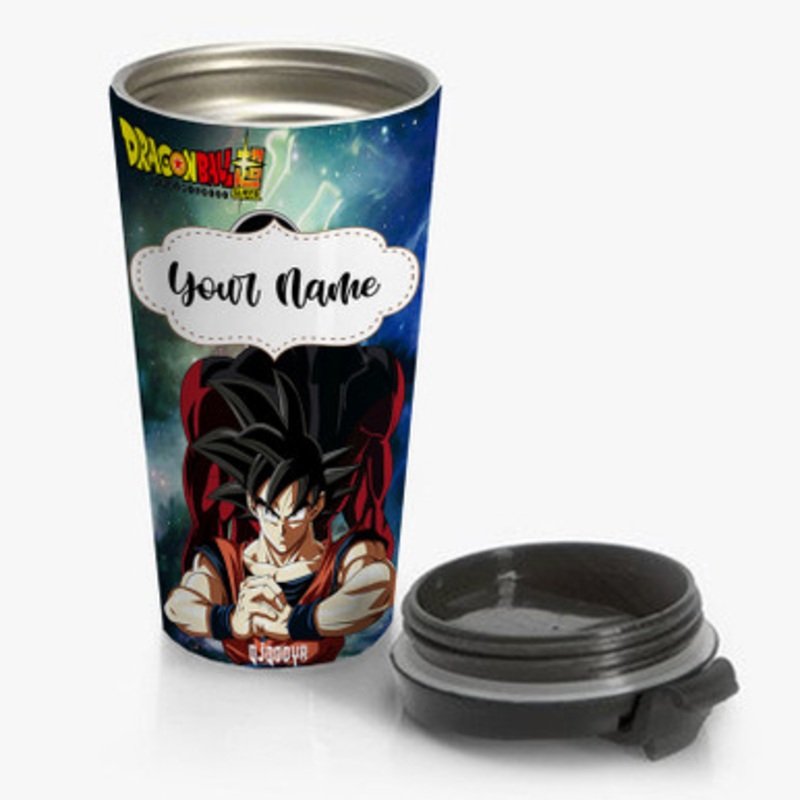 Pastele Goku Jiren Dragon Ball Super Custom Personalized Name Stainless Steel Travel Mug