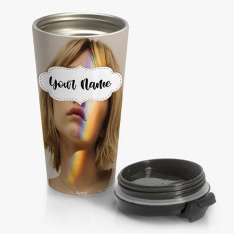 Pastele Grace Vander Waal Arts Custom Personalized Name Stainless Steel Travel Mug