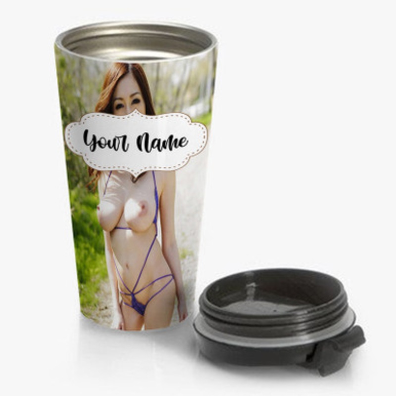 Pastele Julia Kyoka Custom Personalized Name Stainless Steel Travel Mug