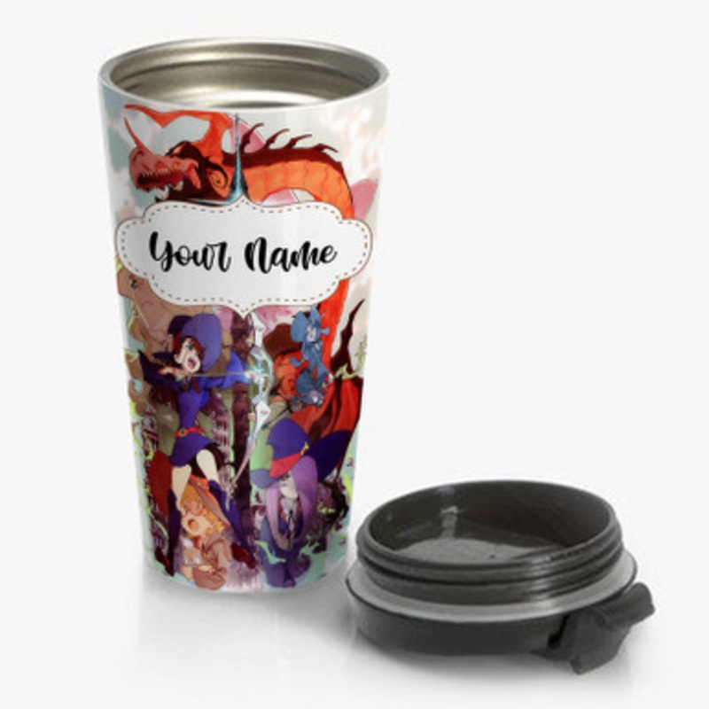 Pastele Little Witch Academia Custom Personalized Name Stainless Steel Travel Mug
