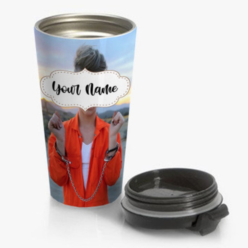 Pastele Matty BRaps Art Custom Personalized Name Stainless Steel Travel Mug
