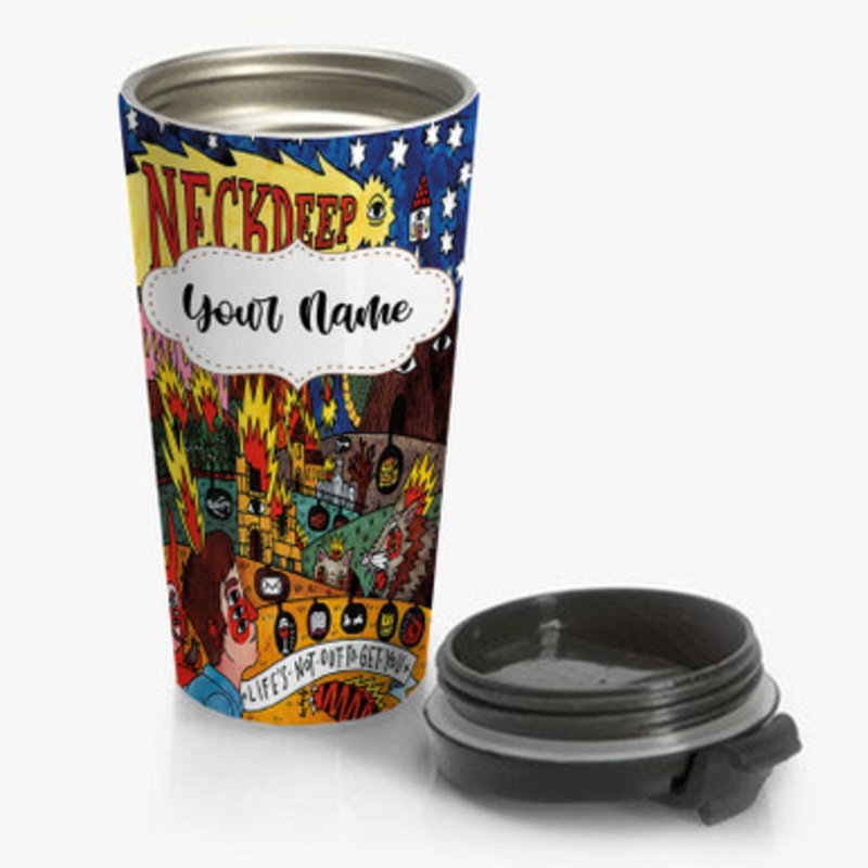 Pastele Neck Deep Life s Not Out to Get You Custom Personalized Name Stainless Steel Travel Mug