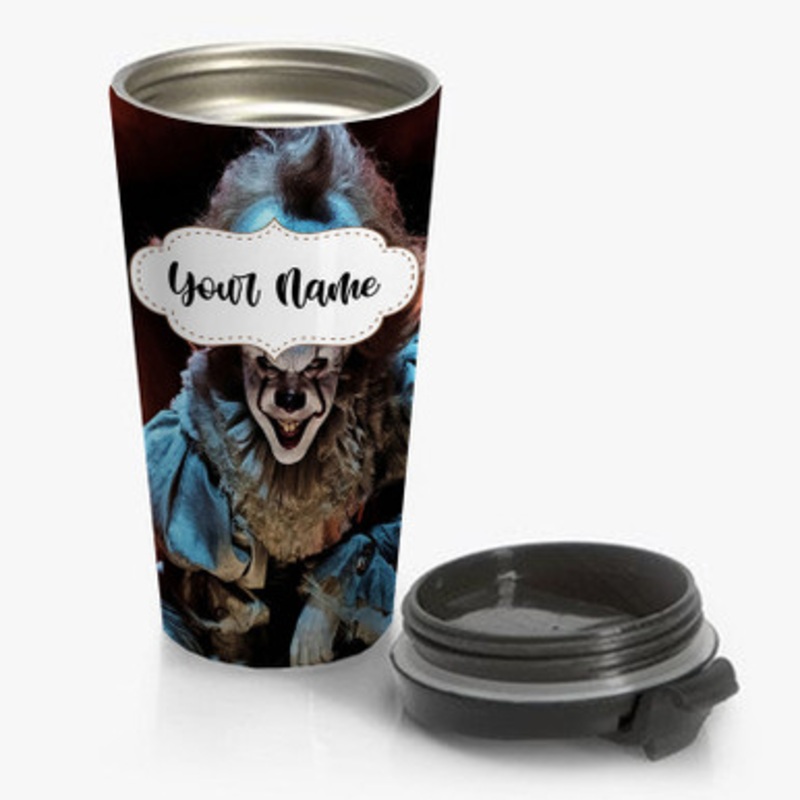 Pastele Pennywise IT Custom Personalized Name Stainless Steel Travel Mug