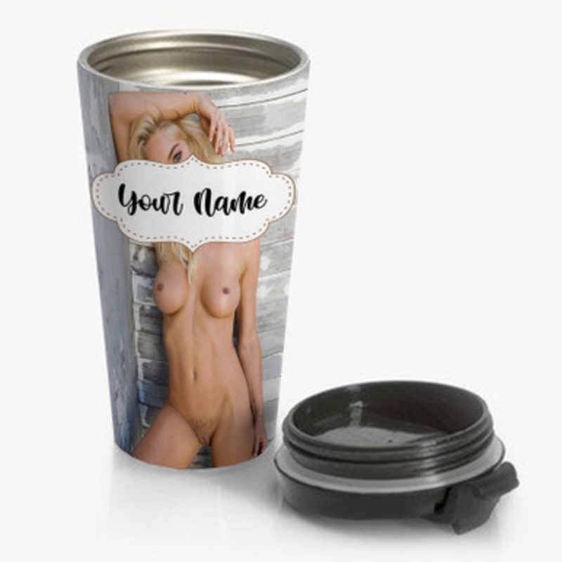 Pastele Rachel Harris Custom Personalized Name Stainless Steel Travel Mug