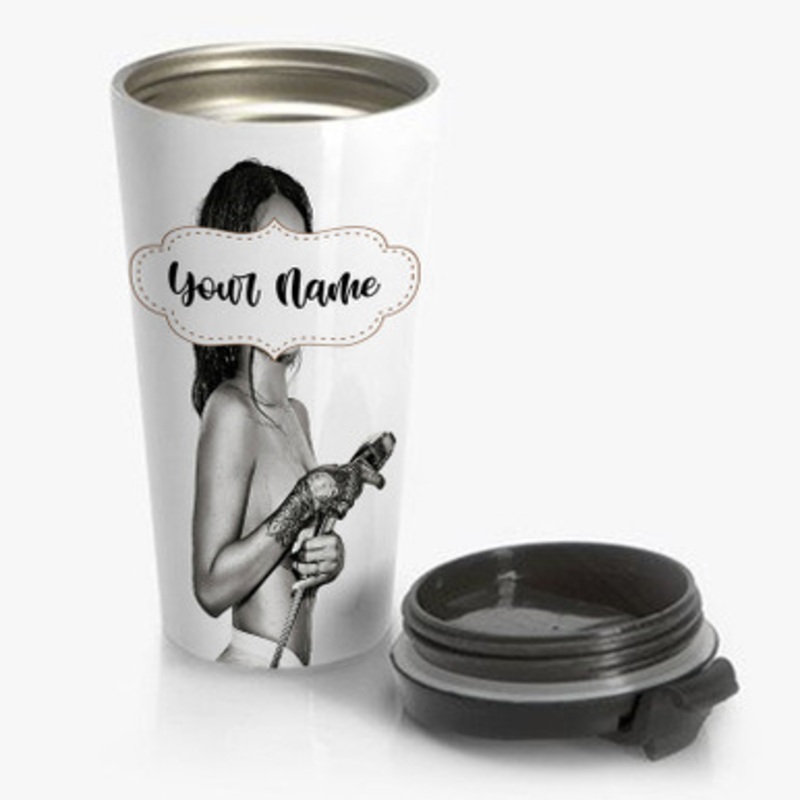 Pastele Rihanna Custom Personalized Name Stainless Steel Travel Mug