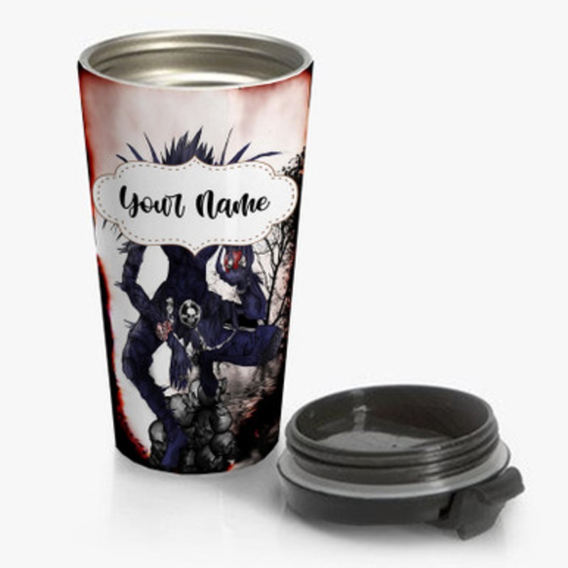 Pastele Ryuk Death Note Custom Personalized Name Stainless Steel Travel Mug