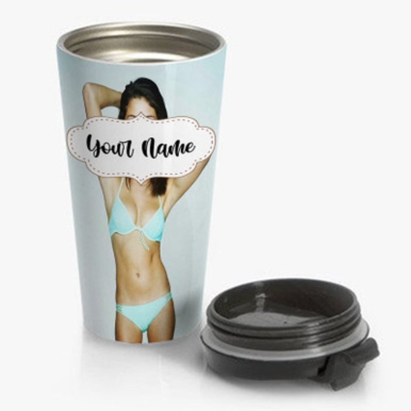 Pastele Selena Gomez Great Custom Personalized Name Stainless Steel Travel Mug
