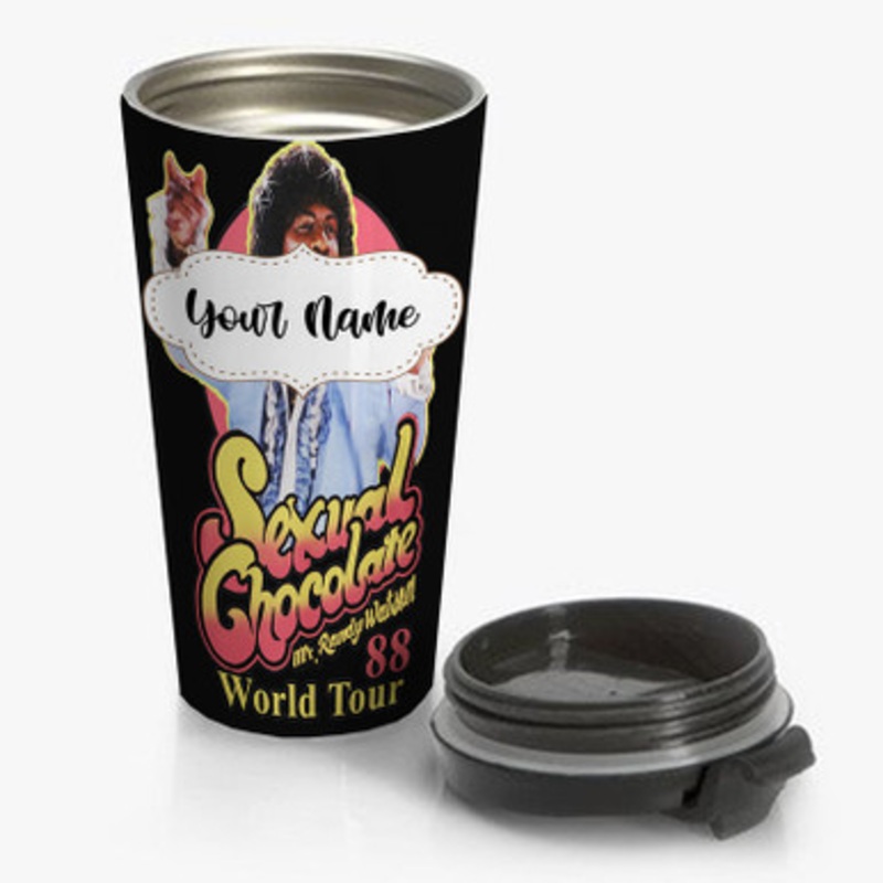 Pastele Sexual Chocolate Mr Randy Watson Custom Personalized Name Stainless Steel Travel Mug