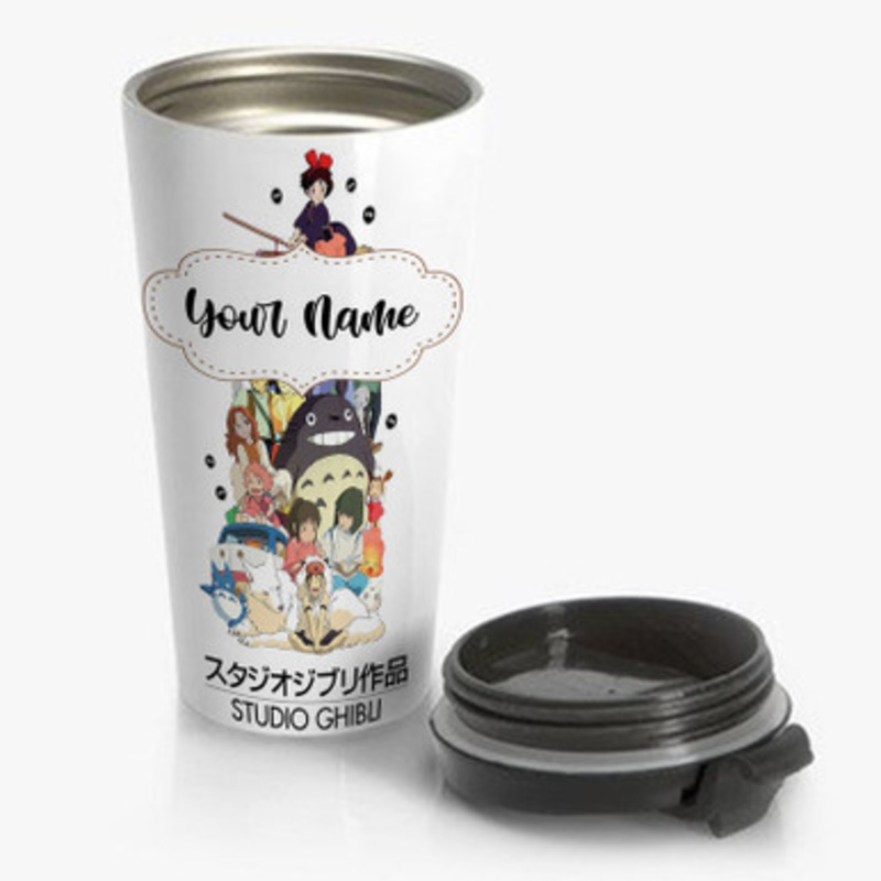 Pastele Studio Ghibli Custom Personalized Name Stainless Steel Travel Mug