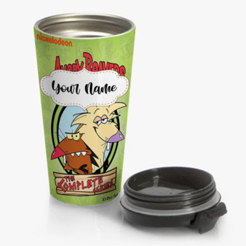 Pastele The Angry Beavers Custom Personalized Name Stainless Steel Travel Mug