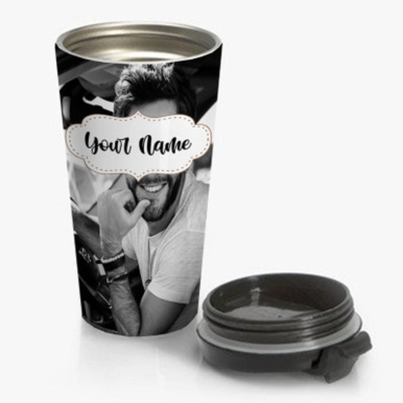 Pastele Thomas Rhett Custom Personalized Name Stainless Steel Travel Mug