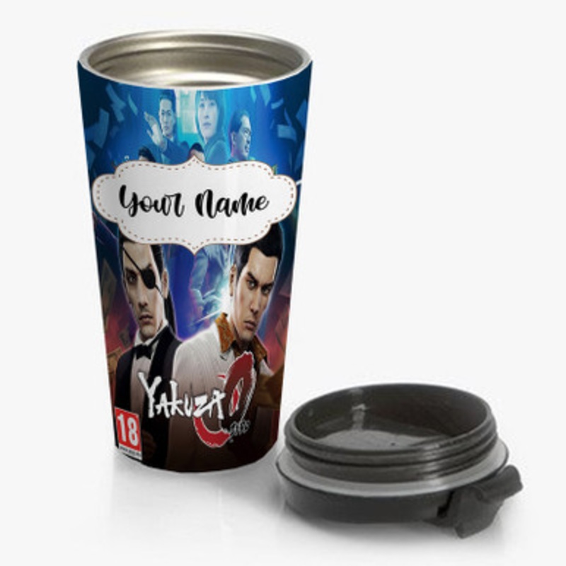 Pastele Yakuza 0 Custom Personalized Name Stainless Steel Travel Mug