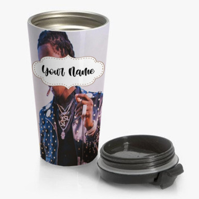 Pastele Young Thug Safe Custom Personalized Name Stainless Steel Travel Mug