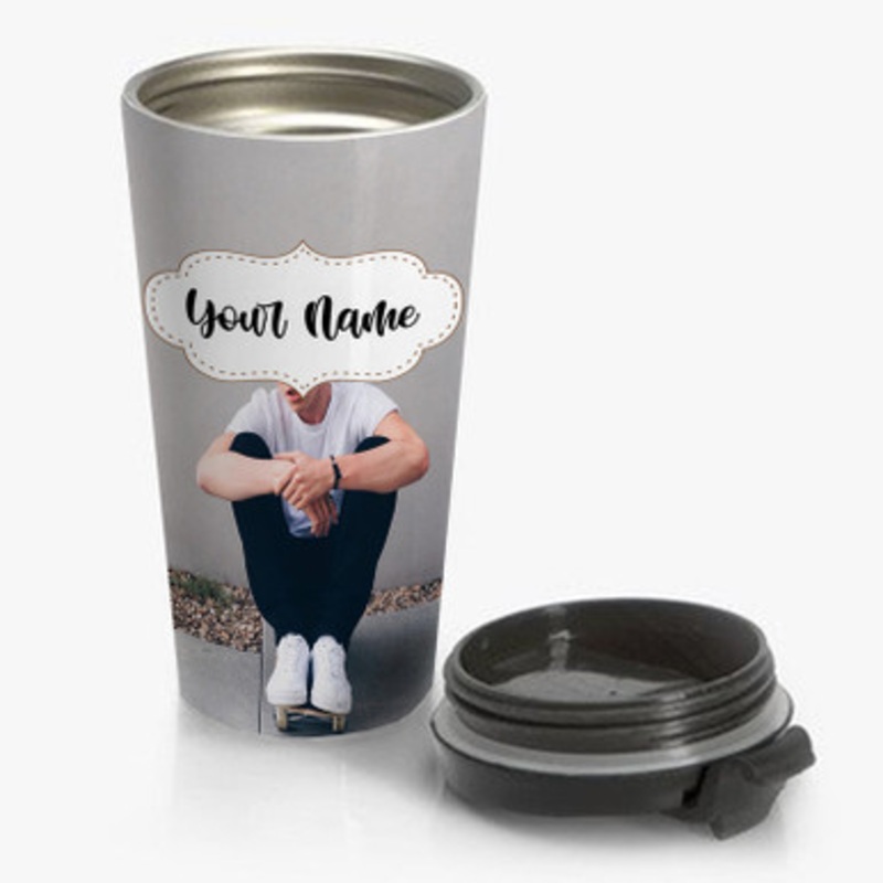 Pastele Zach Herron Why Don t We Custom Personalized Name Stainless Steel Travel Mug