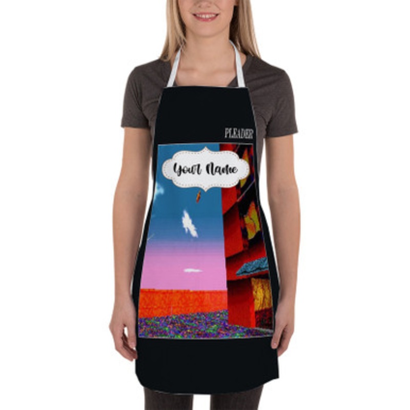 Pastele alt J Pleader Custom Personalized Name Kitchen Apron