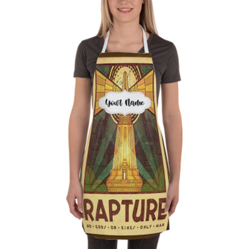 Pastele Bio Shock Rapture Tourism Custom Personalized Name Kitchen Apron