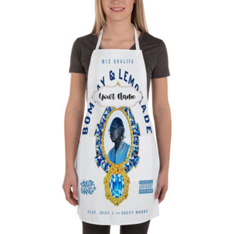 Pastele Bombay Lemonade Wiz Khalifa feat Juicy J Chevy Woods Custom Personalized Name Kitchen Apron