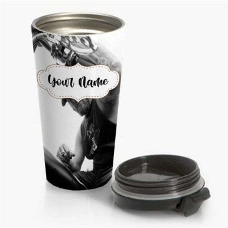 Pastele Brantley Gilbert Art Custom Personalized Name Stainless Steel Travel Mug