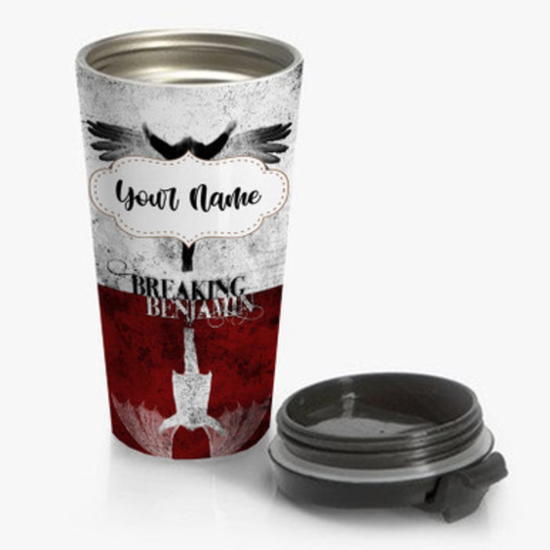 Pastele Breaking Benjamin Custom Personalized Name Stainless Steel Travel Mug