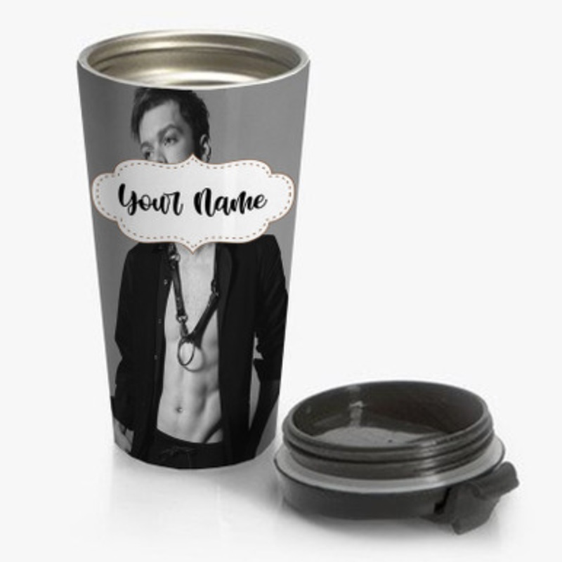 Pastele Cameron Monaghan Art Custom Personalized Name Stainless Steel Travel Mug