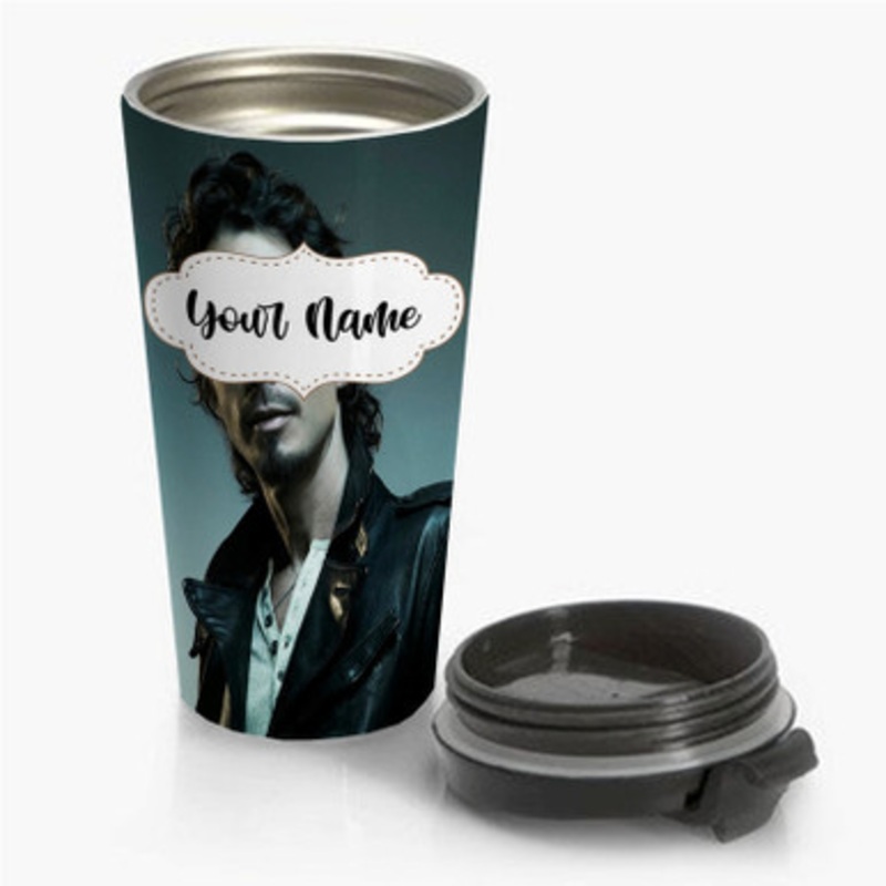 Pastele Chris Cornell New Custom Personalized Name Stainless Steel Travel Mug