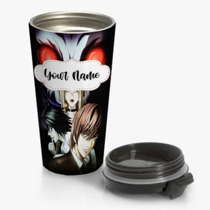 Pastele Death Note Anime Custom Personalized Name Stainless Steel Travel Mug