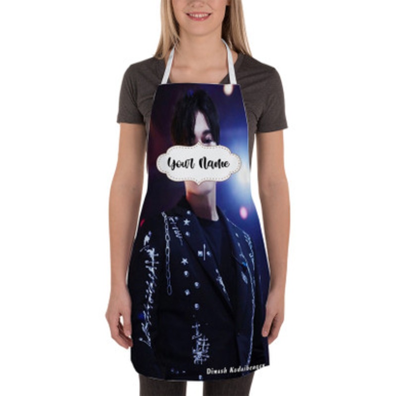Pastele Dimash Kudaibergen Custom Personalized Name Kitchen Apron