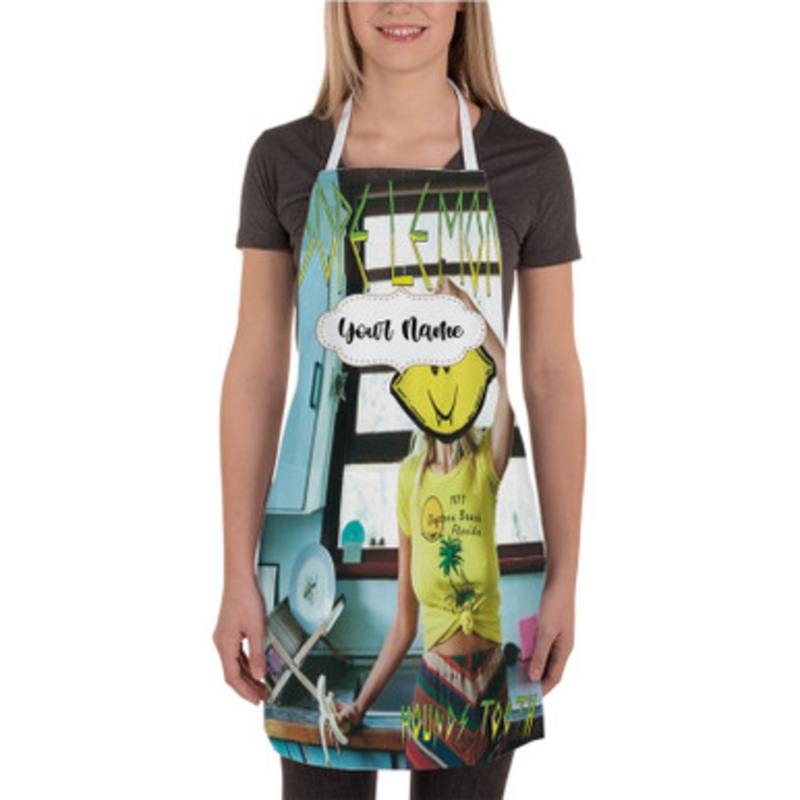 Pastele Dope Lemon New Custom Personalized Name Kitchen Apron