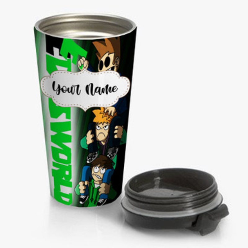 Pastele Eddsworld Arts Custom Personalized Name Stainless Steel Travel Mug