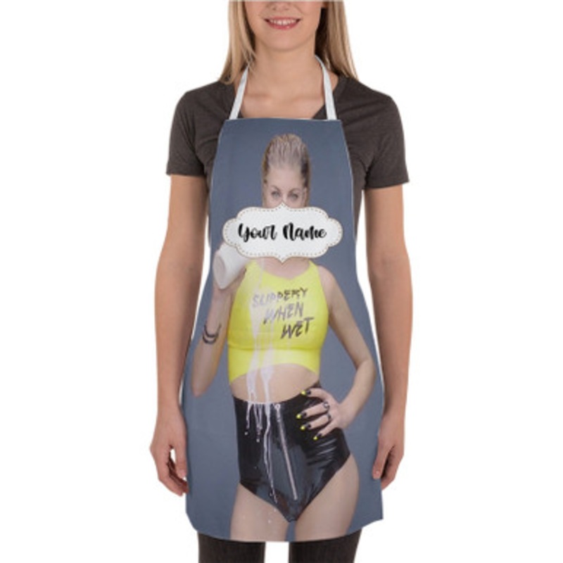 Pastele Fergie Milf Money Custom Personalized Name Kitchen Apron
