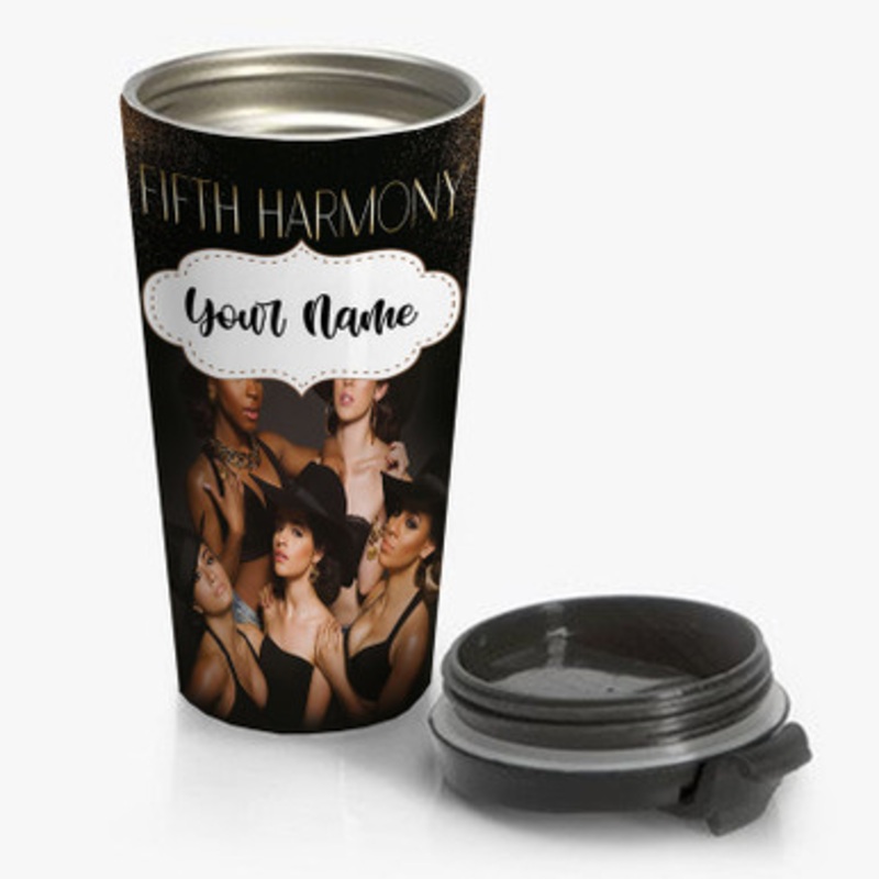 Pastele Fifth Harmony Custom Personalized Name Stainless Steel Travel Mug