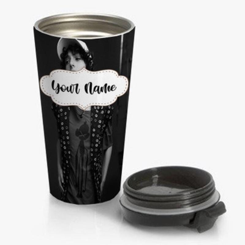 Pastele Finn Wolfhard Custom Personalized Name Stainless Steel Travel Mug