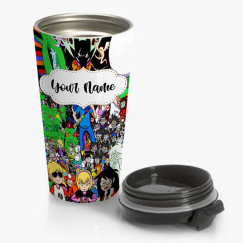 Pastele Homestuck Art Custom Personalized Name Stainless Steel Travel Mug