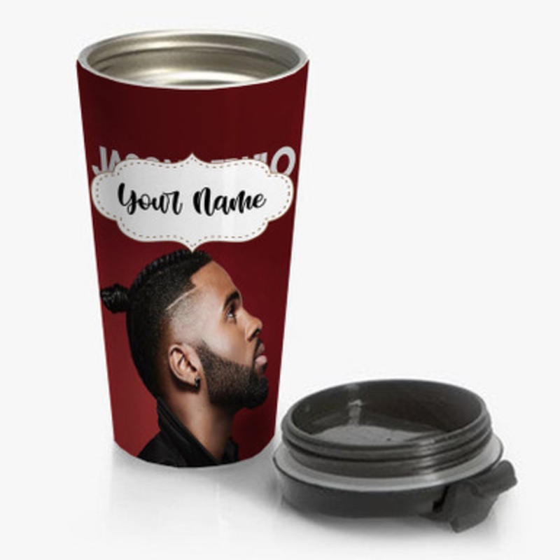 Pastele Jason Derulo If I m Lucky Custom Personalized Name Stainless Steel Travel Mug