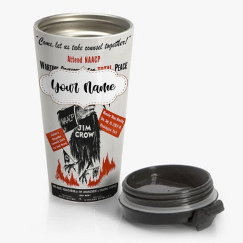 Pastele Jim Crow 2 Custom Personalized Name Stainless Steel Travel Mug