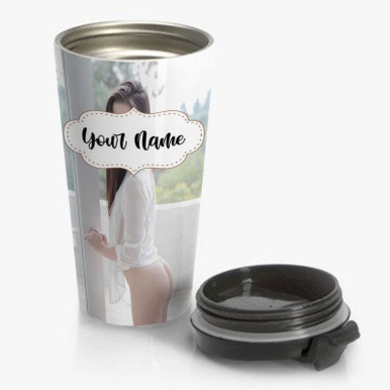Pastele Lily Carter Custom Personalized Name Stainless Steel Travel Mug