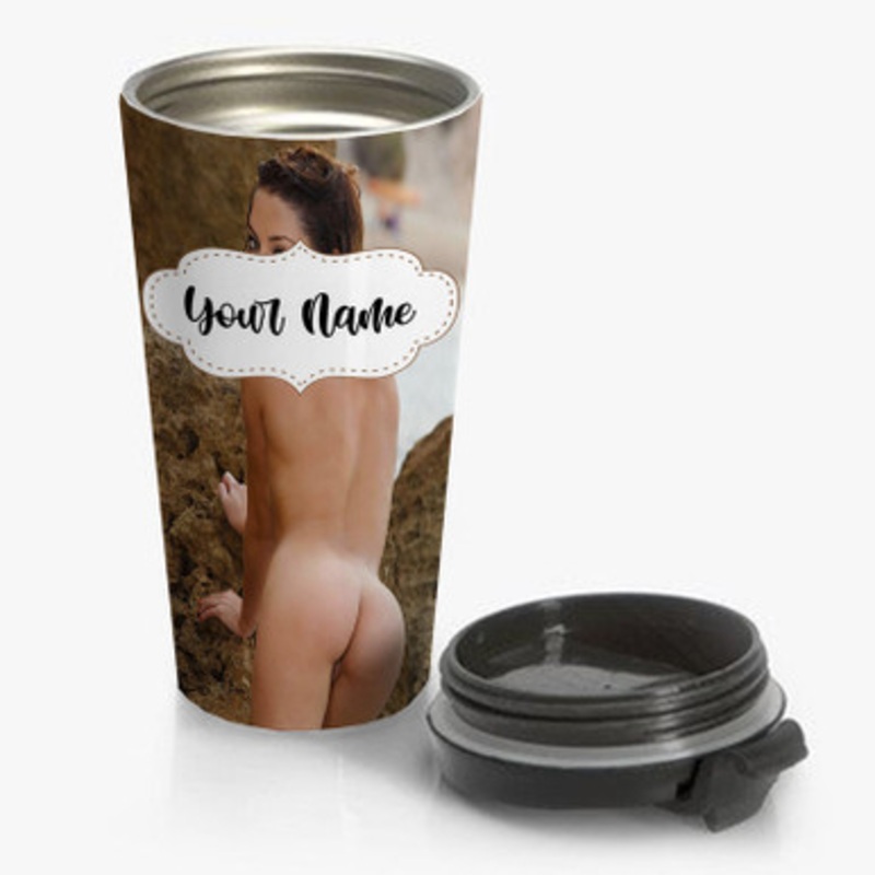 Pastele Mila Kunis Custom Personalized Name Stainless Steel Travel Mug