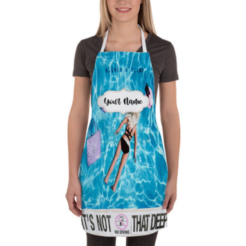Pastele Olivia O Brien It s Not That Deep Custom Personalized Name Kitchen Apron